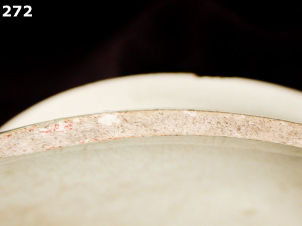 CREAMWARE, PLAIN specimen 272 side view