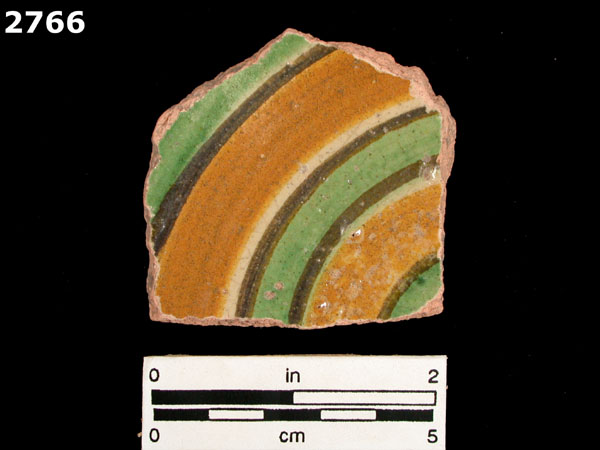 UNIDENTIFIED POLYCHROME MAJOLICA, MEXICO CITY TRADITION specimen 2766 front view