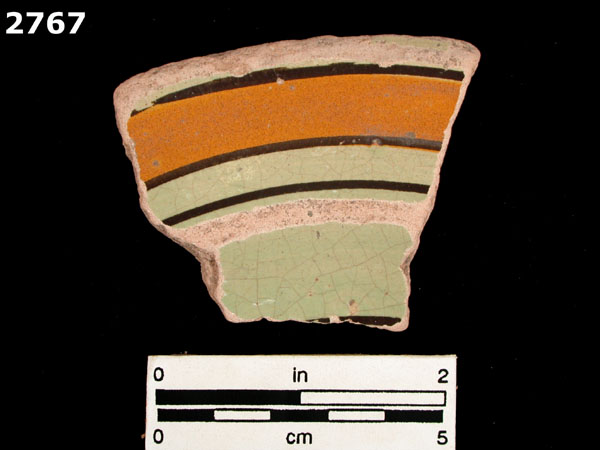 UNIDENTIFIED POLYCHROME MAJOLICA, MEXICO CITY TRADITION specimen 2767 front view