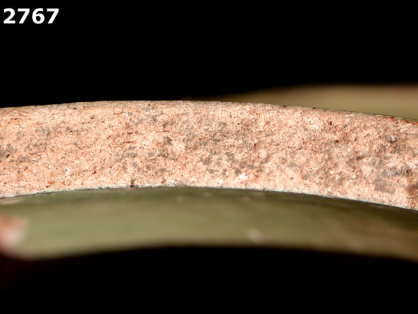 UNIDENTIFIED POLYCHROME MAJOLICA, MEXICO CITY TRADITION specimen 2767 side view