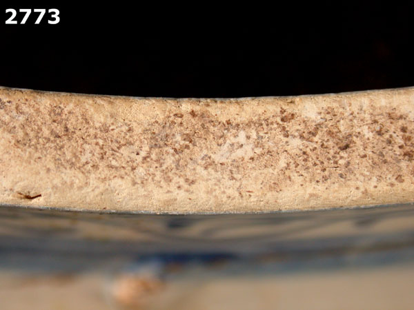 MONTELUPO BLUE ON WHITE specimen 2773 side view