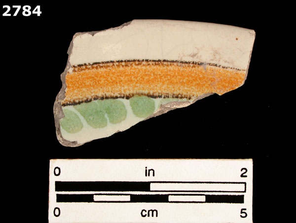 UNIDENTIFIED POLYCHROME MAJOLICA, MEXICO (19th CENTURY) specimen 2784 