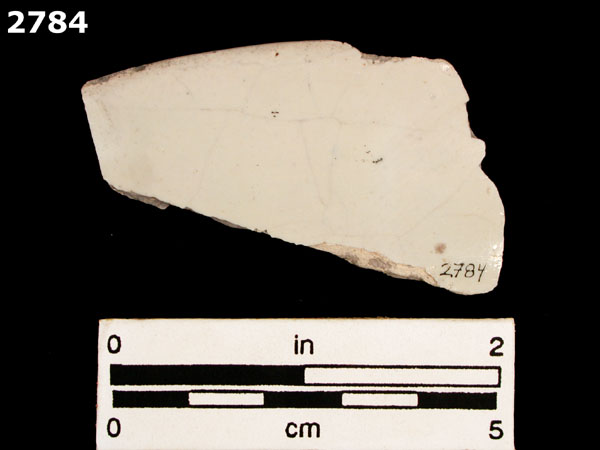 UNIDENTIFIED POLYCHROME MAJOLICA, MEXICO (19th CENTURY) specimen 2784 rear view