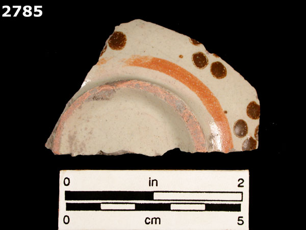 UNIDENTIFIED POLYCHROME MAJOLICA, MEXICO (19th CENTURY) specimen 2785 