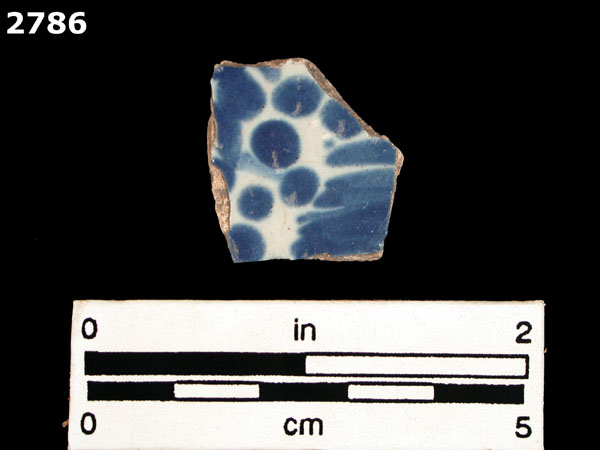 PUEBLA BLUE ON WHITE specimen 2786 