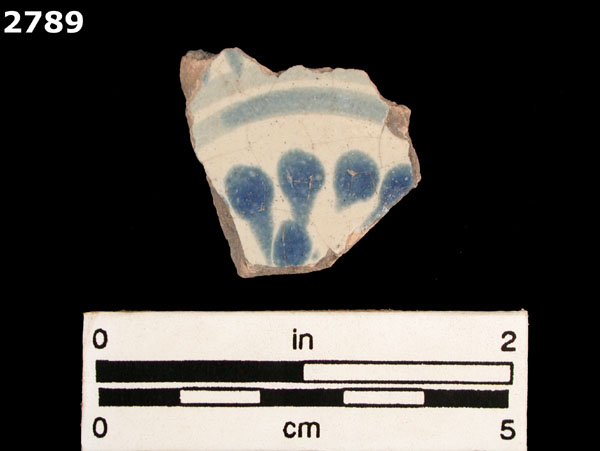 PUEBLA BLUE ON WHITE specimen 2789 