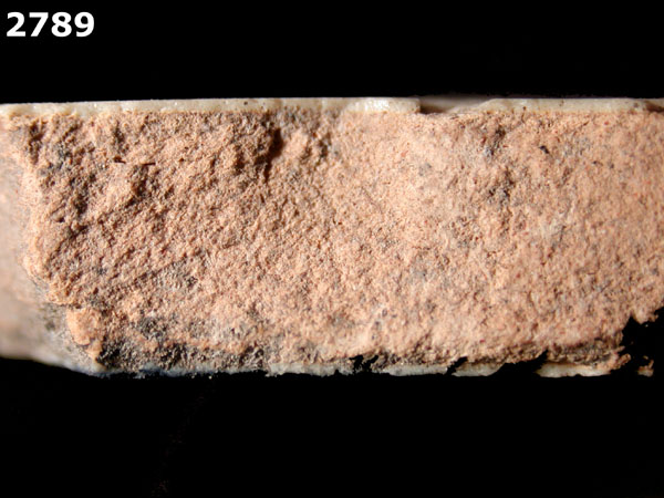 PUEBLA BLUE ON WHITE specimen 2789 side view