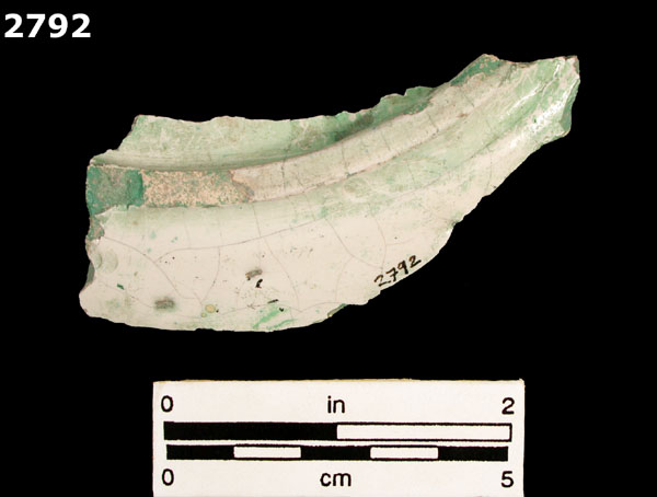 PUEBLA BLUE ON WHITE specimen 2792 rear view