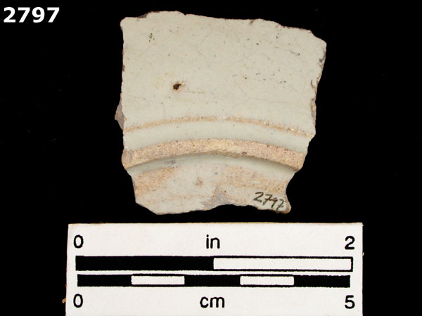 UNIDENTIFIED POLYCHROME MAJOLICA, MEXICO (19th CENTURY) specimen 2797 rear view