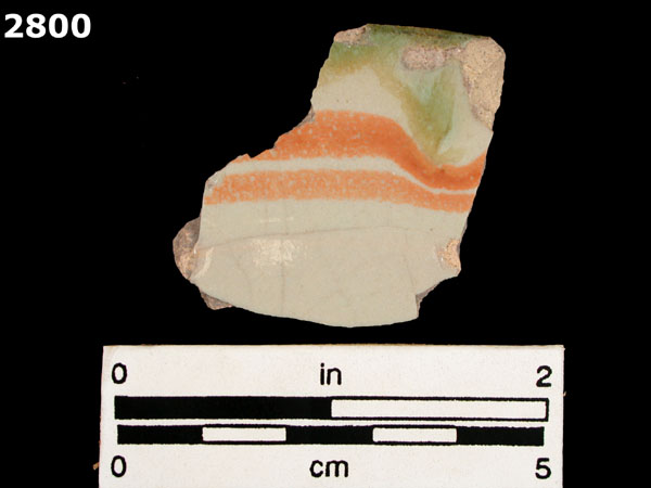 UNIDENTIFIED POLYCHROME MAJOLICA, MEXICO (19th CENTURY) specimen 2800 