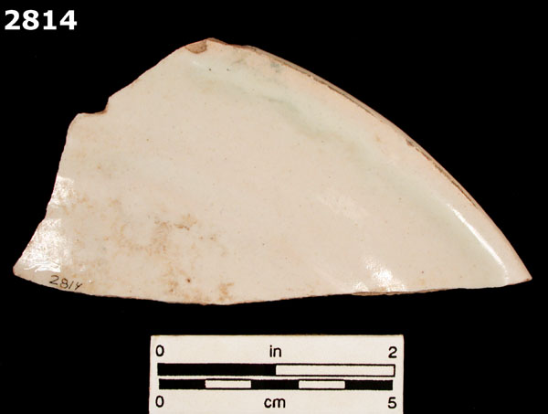 UNIDENTIFIED POLYCHROME MAJOLICA, IBERIAN specimen 2814 rear view