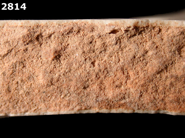 UNIDENTIFIED POLYCHROME MAJOLICA, IBERIAN specimen 2814 side view