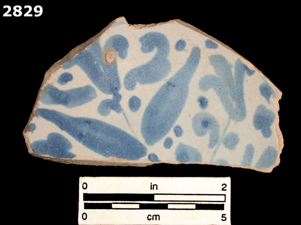 TALAVERA TRADITION, BLUE ON WHITE specimen 2829 