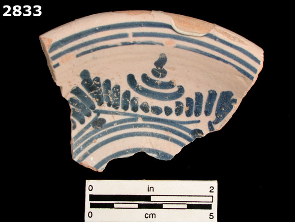 TALAVERA TRADITION, BLUE ON WHITE specimen 2833 