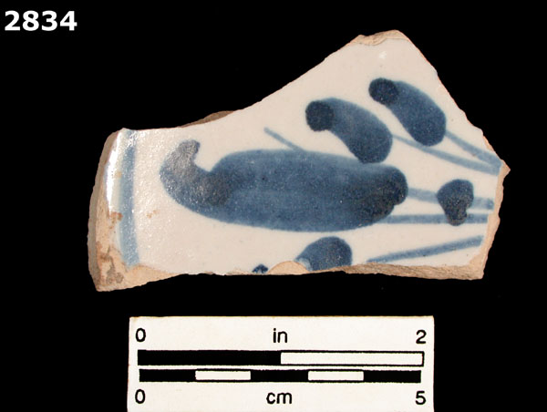 TALAVERA TRADITION, BLUE ON WHITE specimen 2834 front view