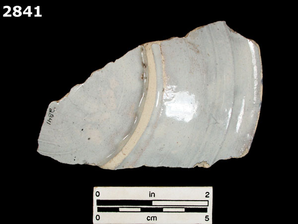 PUEBLA BLUE ON WHITE specimen 2841 rear view