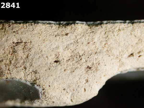 PUEBLA BLUE ON WHITE specimen 2841 side view