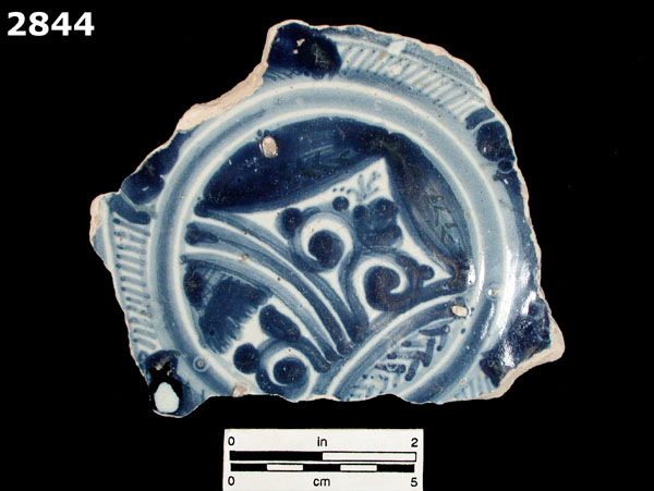 PUEBLA BLUE ON WHITE specimen 2844 