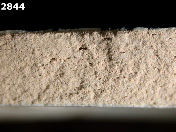 PUEBLA BLUE ON WHITE specimen 2844 side view