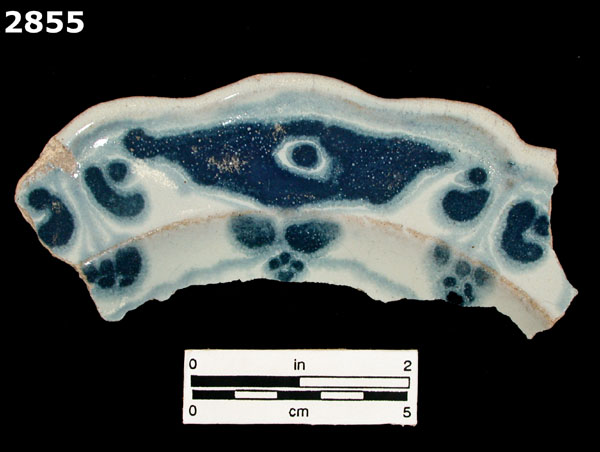 PUEBLA BLUE ON WHITE, LATE specimen 2855 