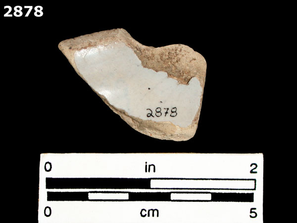 UNIDENTIFIED POLYCHROME MAJOLICA, IBERIAN specimen 2878 rear view
