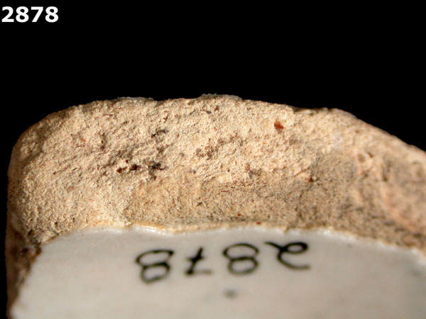 UNIDENTIFIED POLYCHROME MAJOLICA, IBERIAN specimen 2878 side view