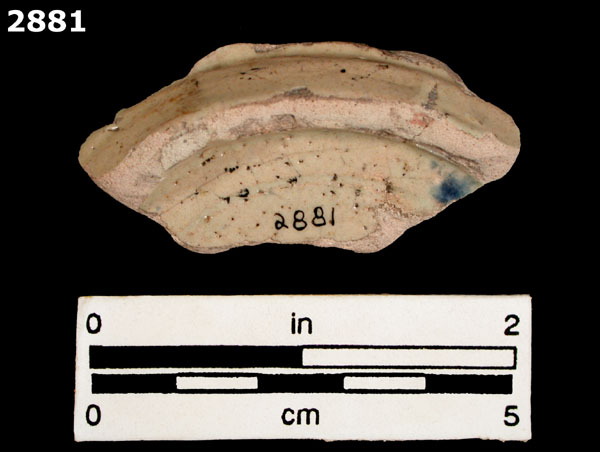 MEXICO CITY POLYCHROME specimen 2881 rear view