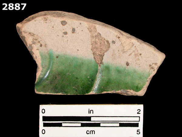 COLUMBIA PLAIN GREEN DIPPED specimen 2887 