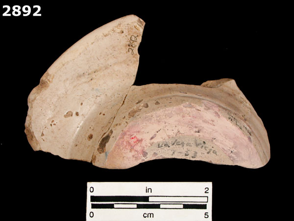 MONTELUPO POLYCHROME specimen 2892 rear view