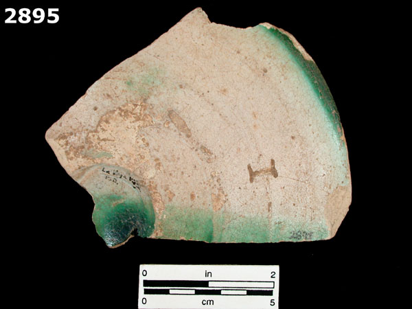 COLUMBIA PLAIN GREEN DIPPED specimen 2895 rear view