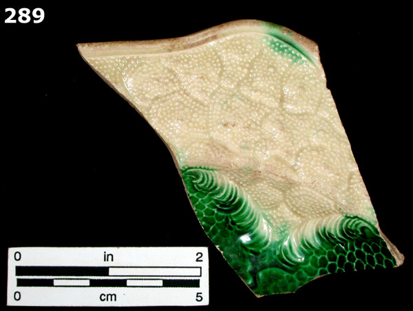 WHIELDON WARE, CAULIFLOWER PATTERNED specimen 289 front view