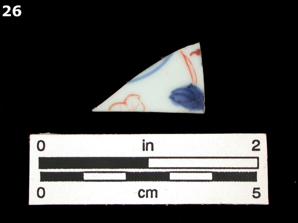 PORCELAIN, CHINESE IMARI specimen 26 front view