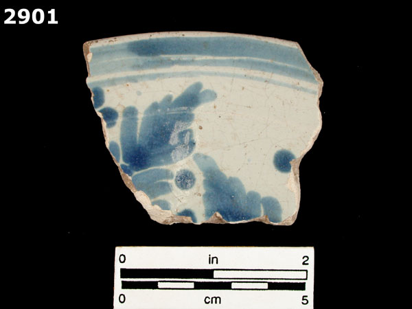 PUEBLA BLUE ON WHITE specimen 2901 