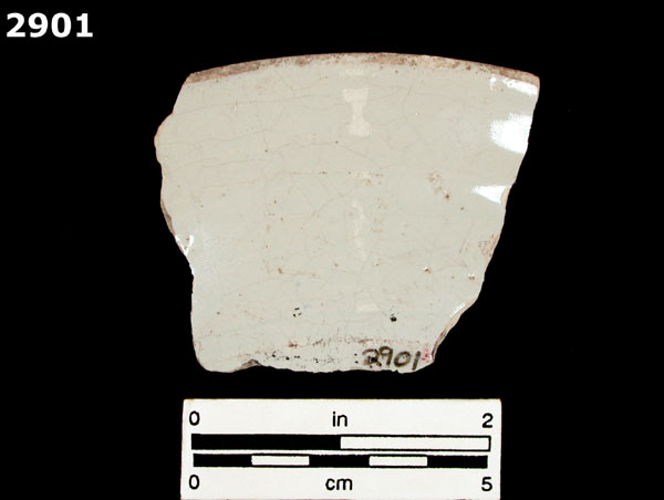 PUEBLA BLUE ON WHITE specimen 2901 rear view