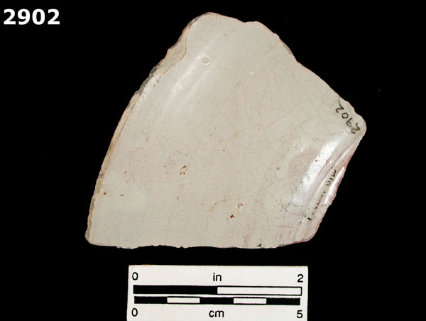 PUEBLA BLUE ON WHITE specimen 2902 rear view