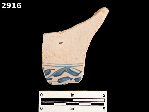 SEVILLA BLUE ON WHITE specimen 2916 front view