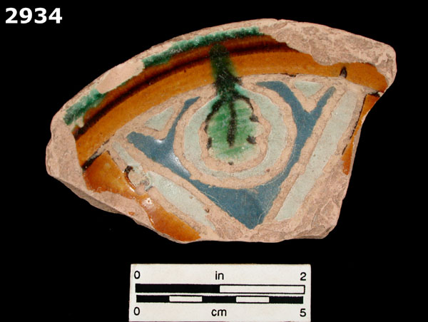 CUERDA SECA specimen 2934 front view