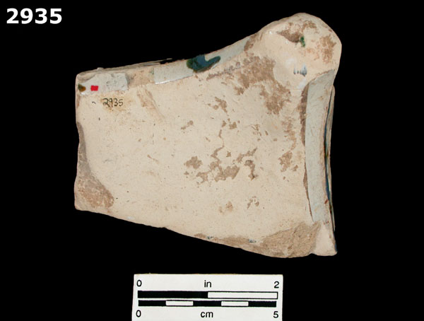 CUERDA SECA specimen 2935 rear view