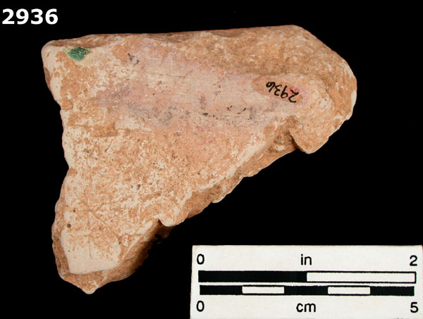 CUENCA TILE-TYPE B specimen 2936 rear view