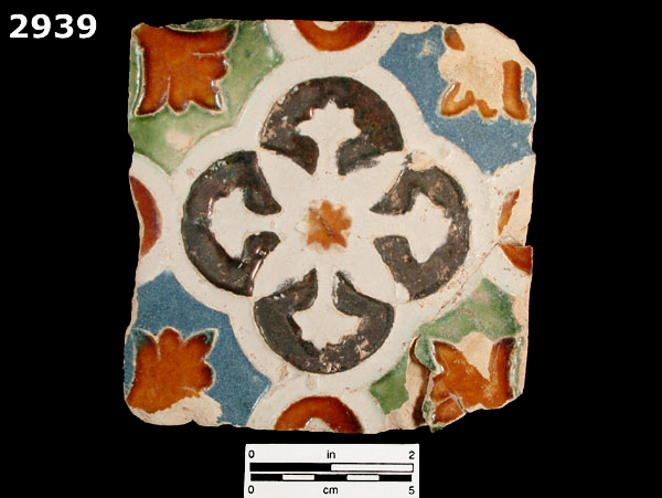 CUENCA TILE-TYPE B specimen 2939 front view