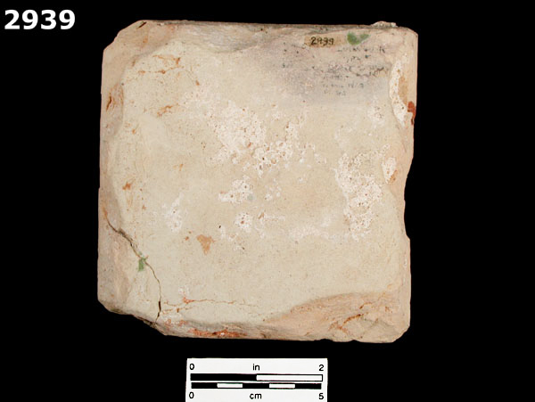 CUENCA TILE-TYPE B specimen 2939 rear view