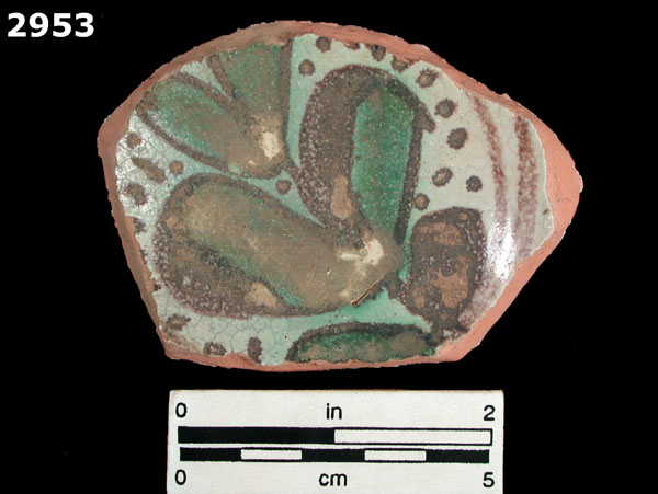 PANAMA POLYCHROME-TYPE A specimen 2953 front view