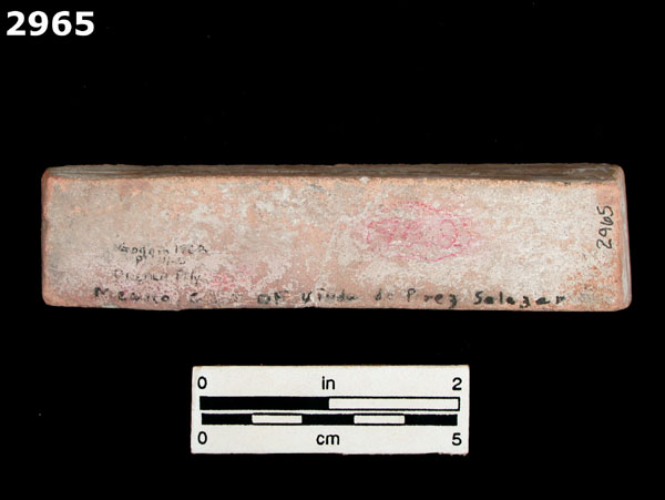 PUEBLA POLYCHROME specimen 2965 rear view