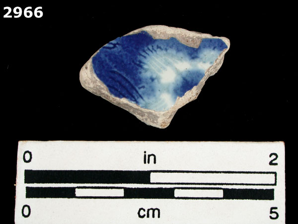SAN AGUSTIN BLUE ON WHITE specimen 2966 front view