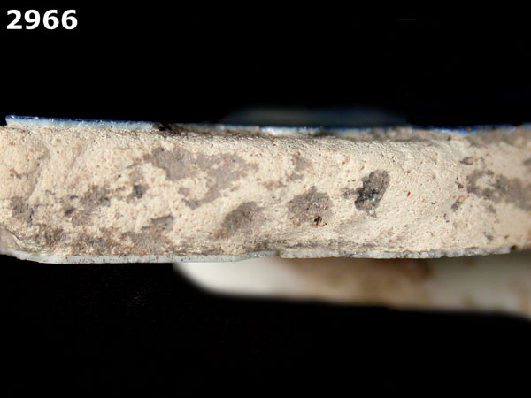 SAN AGUSTIN BLUE ON WHITE specimen 2966 side view