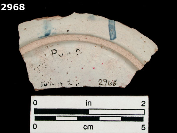 PUARAY POLYCHROME specimen 2968 rear view