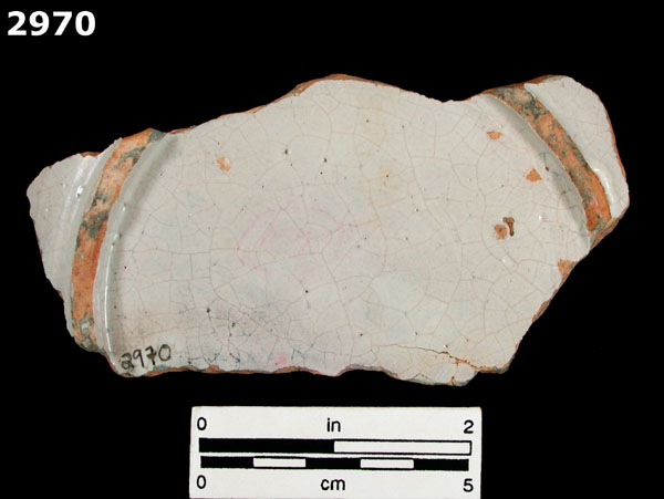 PUEBLA BLUE ON WHITE specimen 2970 rear view