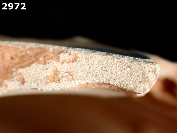 SANTO DOMINGO BLUE ON WHITE specimen 2972 side view