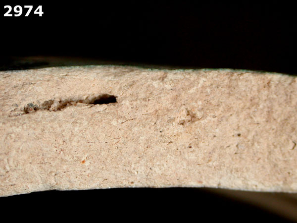 BLUE-GREEN BACIN specimen 2974 side view