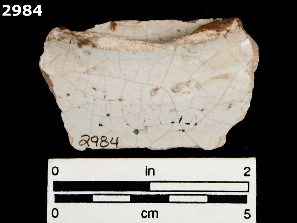 PUEBLA POLYCHROME specimen 2984 rear view